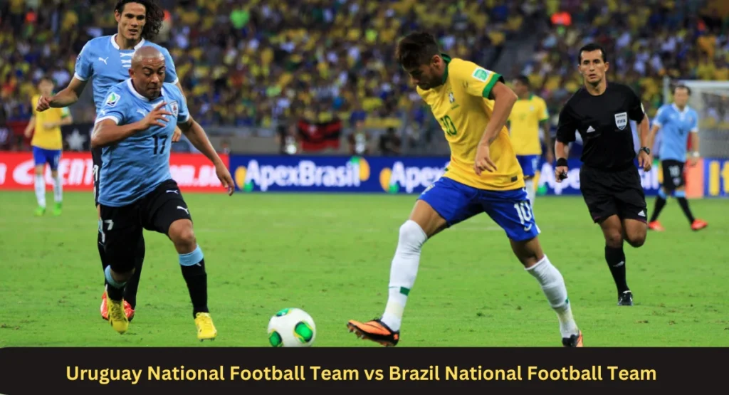 this image showing in Uruguay National Football Team vs Brazil National Football Team 